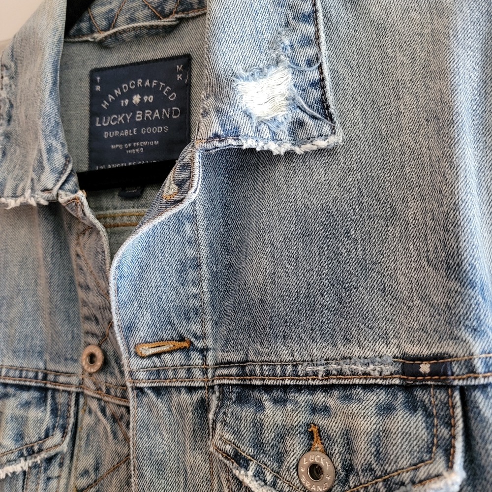 Mens Small Lucky Brand Lakewood Denim Jacket